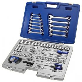 E032911 - Socket, wrench and accessory set , 1/4" - 1/2"