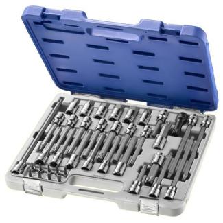 E200513 - HEX, TORX®, XZN® Screwdriver socket set , 1/4" - 1/2"