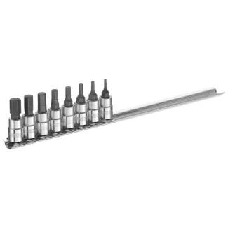 E030704 - 1/4" set of screwdriver bit sockets, 2 - 8 mm