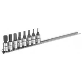 E030704 - 1/4" set of screwdriver bit sockets, 2 - 8 mm