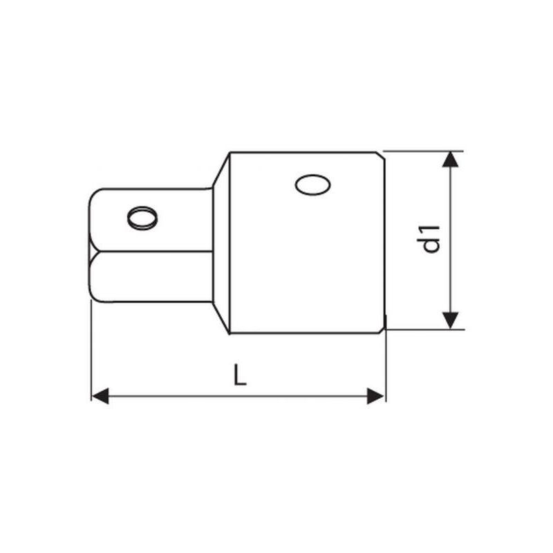 E117358 - Przełożenie 1/4" do 3/8''