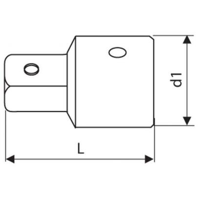 E117358 - Przełożenie 1/4" do 3/8''