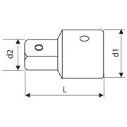 E117359 - 1/4" Coupler to 1/4" bit