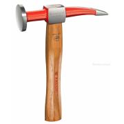 868D.40B0C - młotek blacharski z bijakiem okrągłym wypukłym i końcówką zagiętą