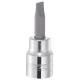 E030910 - 3/8" Slotted-head screwdriver bit socket 7 mm