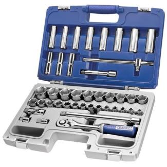 E032908 - 1/2" Socket and accessory set  8 - 32 mm,