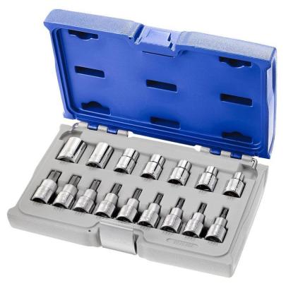 E032907- 1/2" TORX® Socket set, T20 - T60, E10 - E24