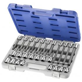 E200515 - 1/2" XZN® Socket set, T20 - T70