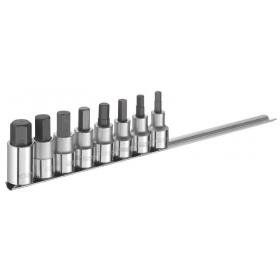 E032904 - 1/2" Hex socket set, 6 - 17 mm