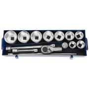E034701 - 1" Socket and ratchet set 41 - 80 mm