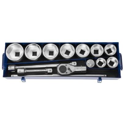E034701 - 1" Socket and ratchet set 41 - 80 mm