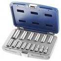 E031804 - 3/8" deep hex socket set - 15 pieces