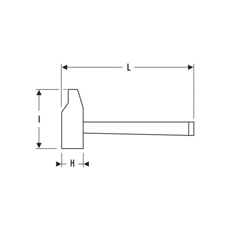 E154668 - Młotek francuski, 0,65 kg