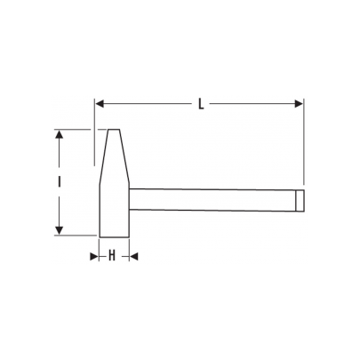E150103 - Młotek typu DIN, 0,63 kg