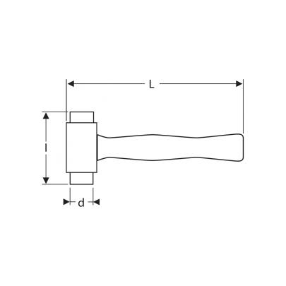 E151004 - Młotek miedziany, 1,59 kg