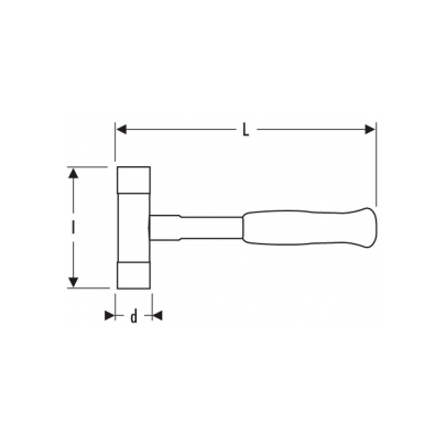 E150302 - Interchangeable tip mallet, 0,29 kg