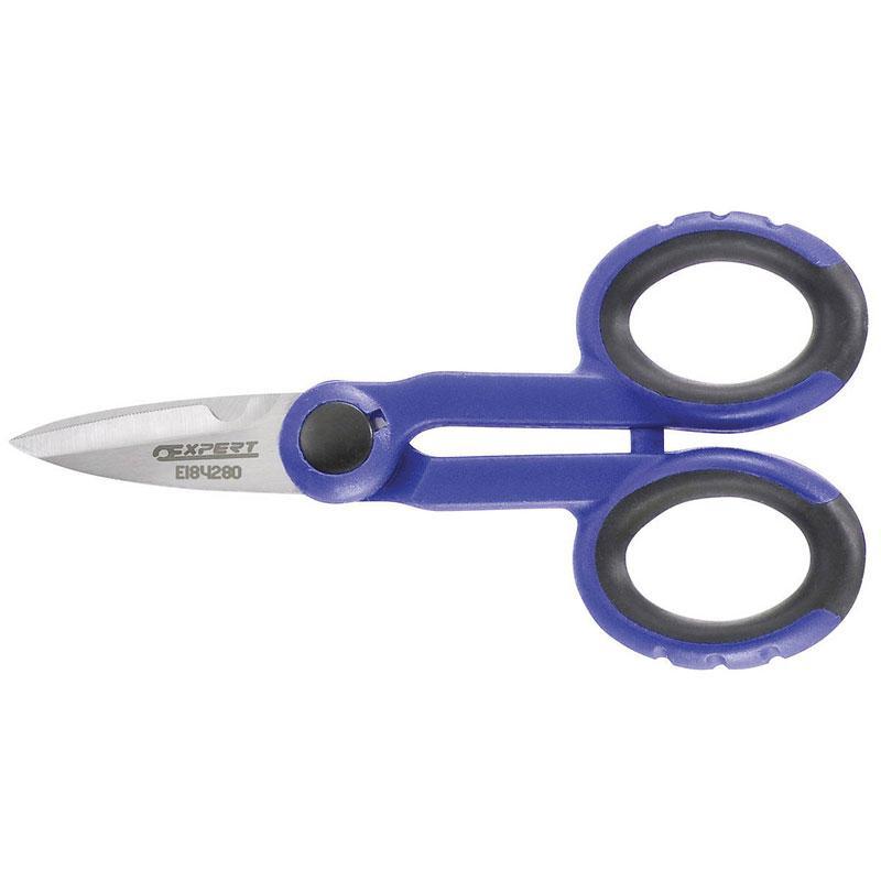 E184280 - Bi-material electricians scissors with long blade