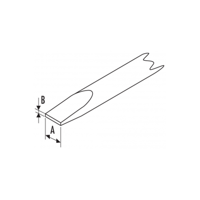 E165093 - Screwdriver for slotted head screws - milled blade, 4 x 150 mm