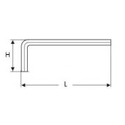 E113928 - Short metric key, 6-point, 19 mm