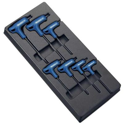E121708 - Moduł 7 kluczy trzpieniowych TORX®, z rękojeścią oprawianą "T", T10 - T40
