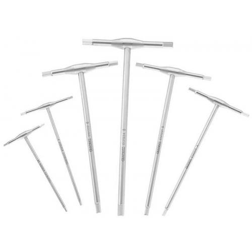 E121229 - Set of hex keys, handle "T", 2,5 - 8 mm