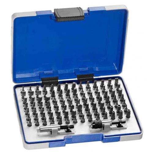 E131709 - Set of bits and accessories 1/4", 100 elements