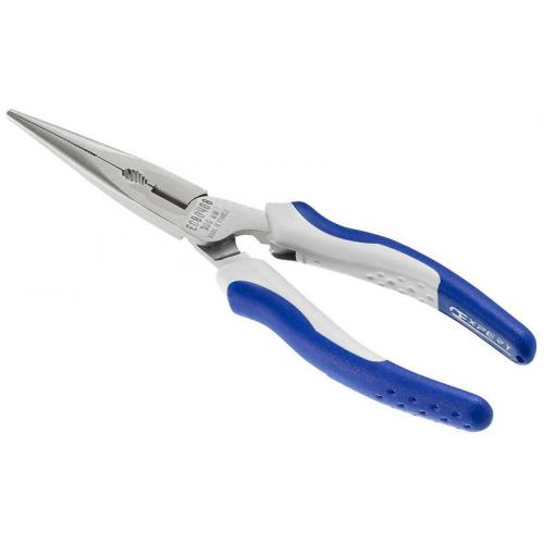 E080407 - Half-round long nose pliers, 160 mm