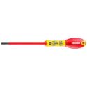 E050608 - Insulated screwdriver 1000V for slotted head screws, 3,5 x 100 mm