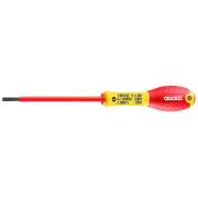 E165412 - Insulated screwdriver 1000V for slotted head screws, 4 x 100 mm