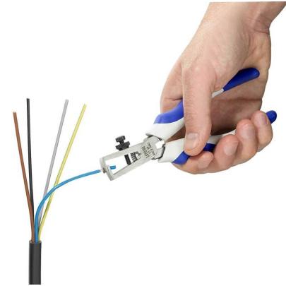 E050106 - Szczypce do zdejmowania izolacji, zakres 0,75 - 6 mm²