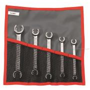 43.JE5T - Zestaw kluczy do przewodów z 'daszkiem', 7x9 - 17x19 mm