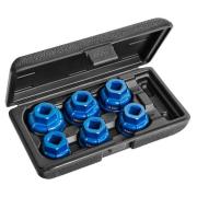 E200239 - Set of 6 aluminium cap sockets