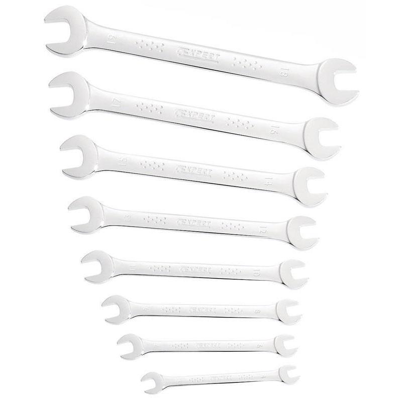 E111406 - Set of 8 open-end wrenches, 4x5 - 18x19 mm