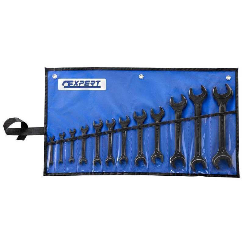 E114040 - Set of 12 DIN open-end wrenches, 5,5x7 - 30x32 mm