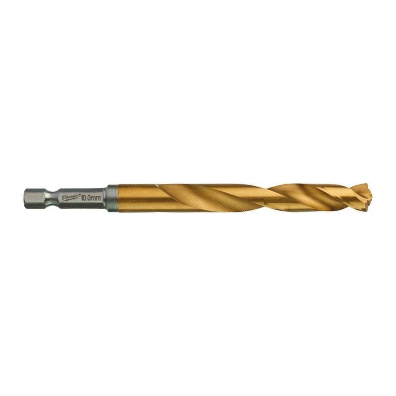 48894723 - Wiertło do metalu Shockwave HSS-G Tin, 10,0 x 76/120 mm, uchwyt Hex (1 szt.)