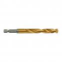 48894723 - Metal drill bit Shockwave HSS-G Tin, 10 x 76/120 mm, Hex (1 pcs.)