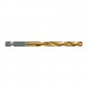 4932478182 - Metal drill bit Shockwave HSS-G Tin, 7 x 66/109 mm, Hex (5 pcs.)