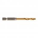 4932478179 - Metal drill bit Shockwave HSS-G Tin, 4.5 x 29/76 mm, Hex (10 pcs.)