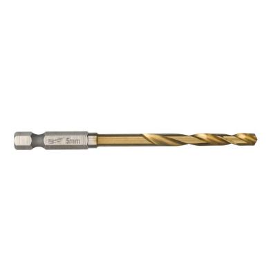 4932478180 - Wiertło do metalu Shockwave HSS-G Tin, 5,0 x 31/80 mm, uchwyt Hex (10 szt.)