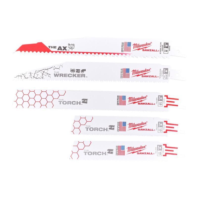 49222205 - Zestaw brzeszczotów do piły szablastej SAWZALL (5 szt.)