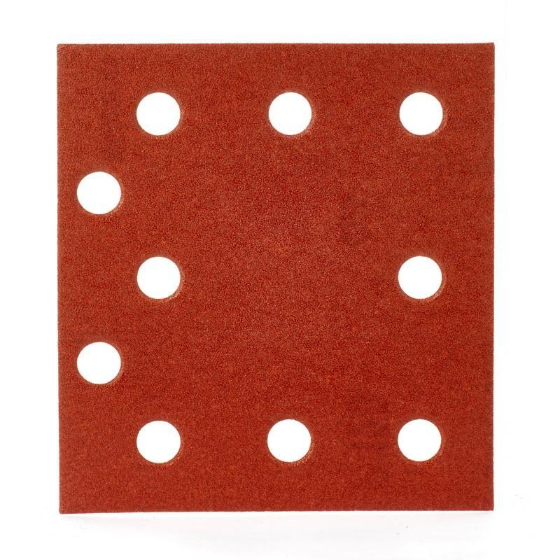 4932430817 - Papier ścierny prostokątny na rzep do szlifierki oscylacyjnej 115 x 107 mm, gr. 120 (10 szt.)