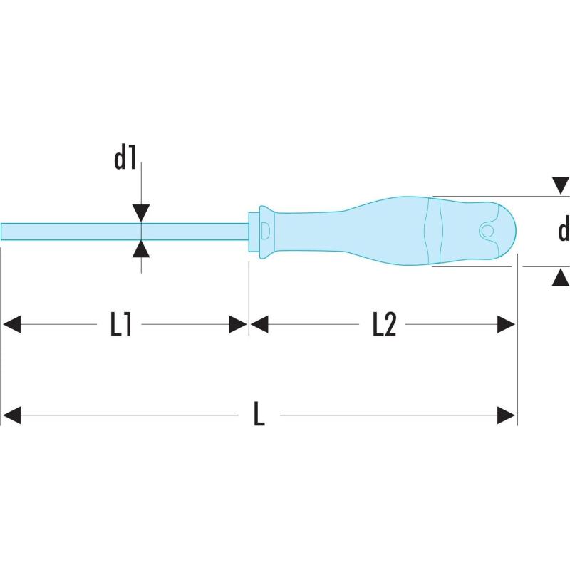 WKRĘTAK PŁASKI Z UCHWYTEM 2X75