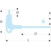 KLUCZ TRZPIENIOWY T SLS 3MM