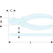 192.20CPESLS - Szczypce tnące boczne, 200 mm SLS