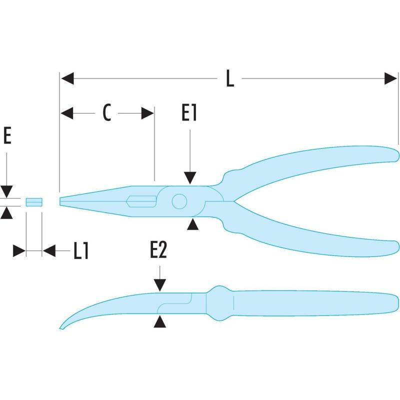 SZCZYPCE SLS 200MM, SZCZĘKI ODCHYLONE