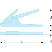 455BSLS - Szczypce do opasek plastikowych o szerokości 2,4 - 9 mm SLS