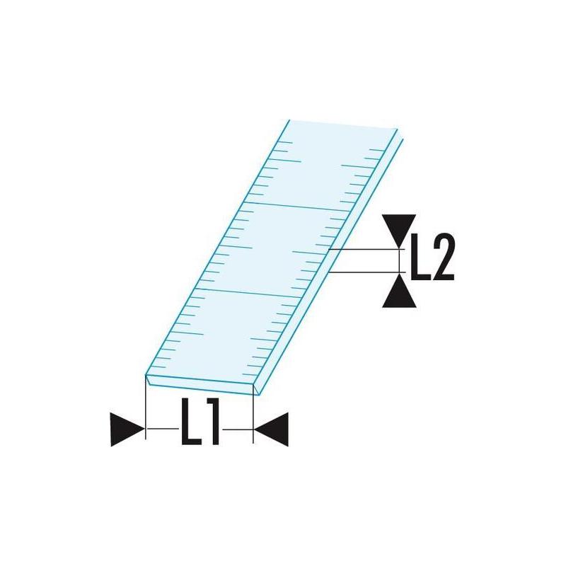 LINIJKA GIĘTKA OBUSTRONNA INOX 200MM SLS