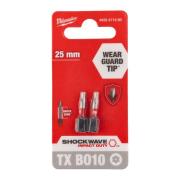 4932471580 - Bit udarowy Shockwave do śrub Torx, TX BO10 x 25 mm (2 szt.)