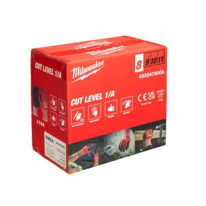 4932479012 - Rękawice odporne na przecięcia, poziom ochrony 3/C, rozmiar M/8 (144 pary)