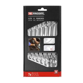 44.J7PB - Zestaw 7 kluczy płaskich, 6x7 - 18x19 mm